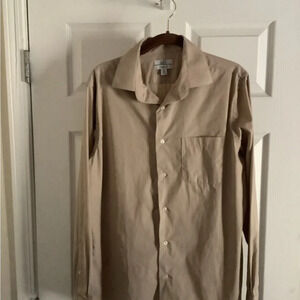 CROFT& BARROW~BEIGE SHIRT~ NWOT~M